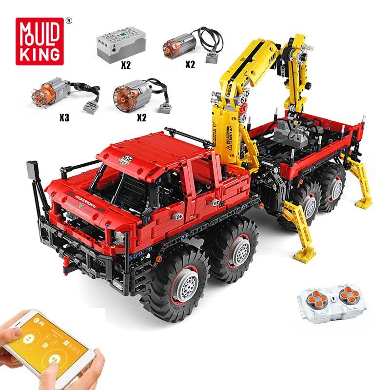 

MOLD KING 13146 Технические строительные наборы Шарнирно-сочлененный внедорожный грузовик 8×8 MOC-15805 Кирпичи Городские инженерные строительные игрушки для детей