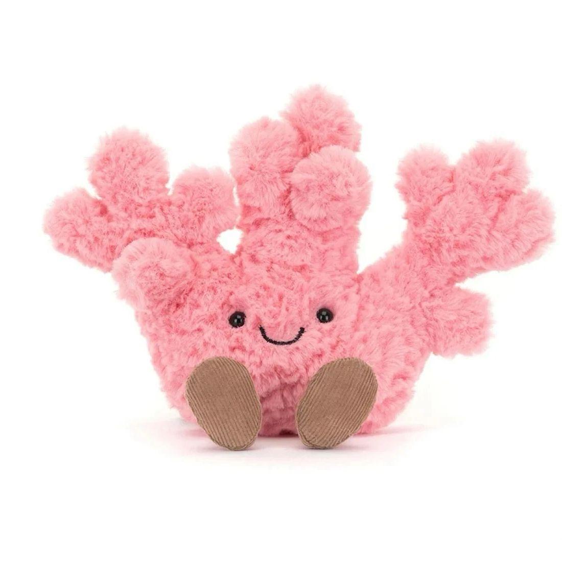 Süßes Design Korallen Plüschtiere Maskottchen Super Weiche Cartoon Puppen Fan Sammlung Geschenke Kindergeschenk Baumwollpuppe für Geburtstagsgeschenke 16cm korallenrot
