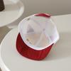 Cute Baby Girl Cartoon Baseball Cap Spring Autumn Mesh Sun Hat Soft Brim UV Protection Thin Breathable Visor