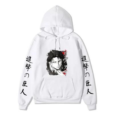 Anime Attack On Titan AOT Merch Ackerman Levi Scout Regiment Printed Hoodies Autumn Winter Sweatshirts Pullovers