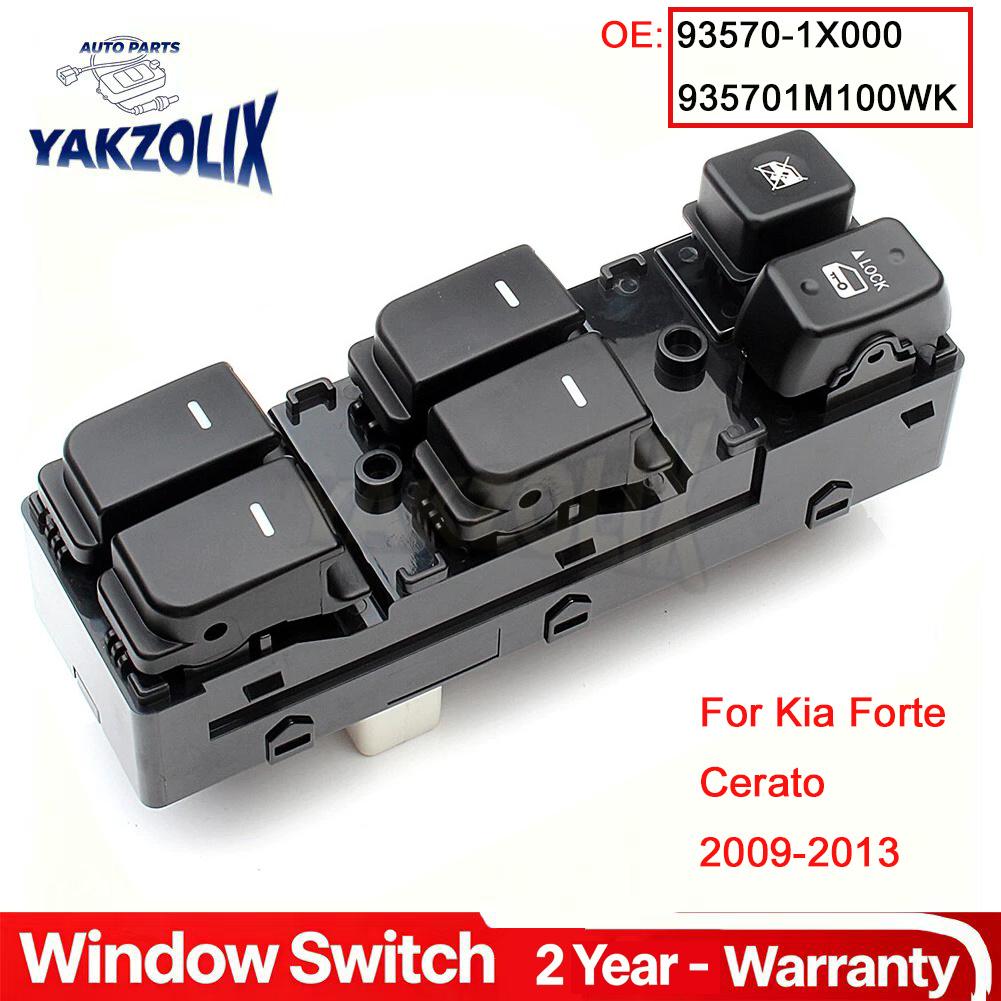Front Left Power Window Switch For Kia Forte Cerato 2009 2010 2011 2012 2013 93570-1X000 935701X000 935701M100WK 93580-1X000