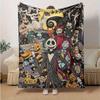 1pc, Cozy Nightmare Before Christmas Home Decor Blanket: Perfect Gift for Bedroom, Living Room, Travel, Camping, Car