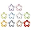 5pcs Acrylic Hollow Flower Charm Colorful Star Pendant for DIY Earring Necklaces Bracelets Jewelry Making Findings Craft