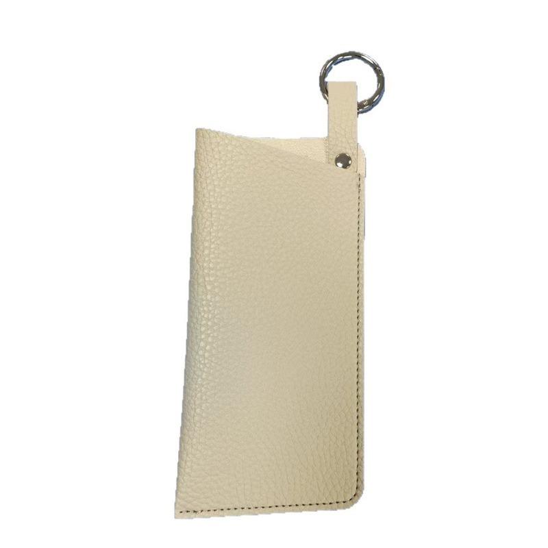 Portable PU Leather Eyeglass Case, Hanging Eyeglass Storage Bag, Sunglasses, Eyeglass Bag, Convenient Keychain