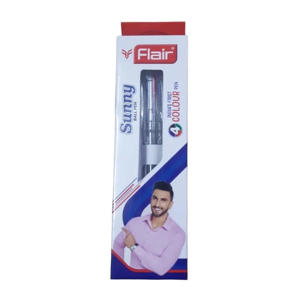 

@ Flair Sunny 4 Color Ball Pen For Student & Collige 20gm Zr-2993-60%Off