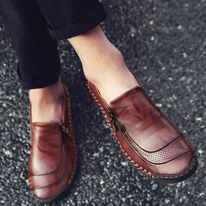 Spring and Summer Men's Casual Men's Shoes Leather Shoes