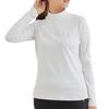 Golf Shirt To the Bear Smooth Mock Long Sleeve Pullover for White [Jun & Rope] [UV] [Cool Touch] Women, (10)