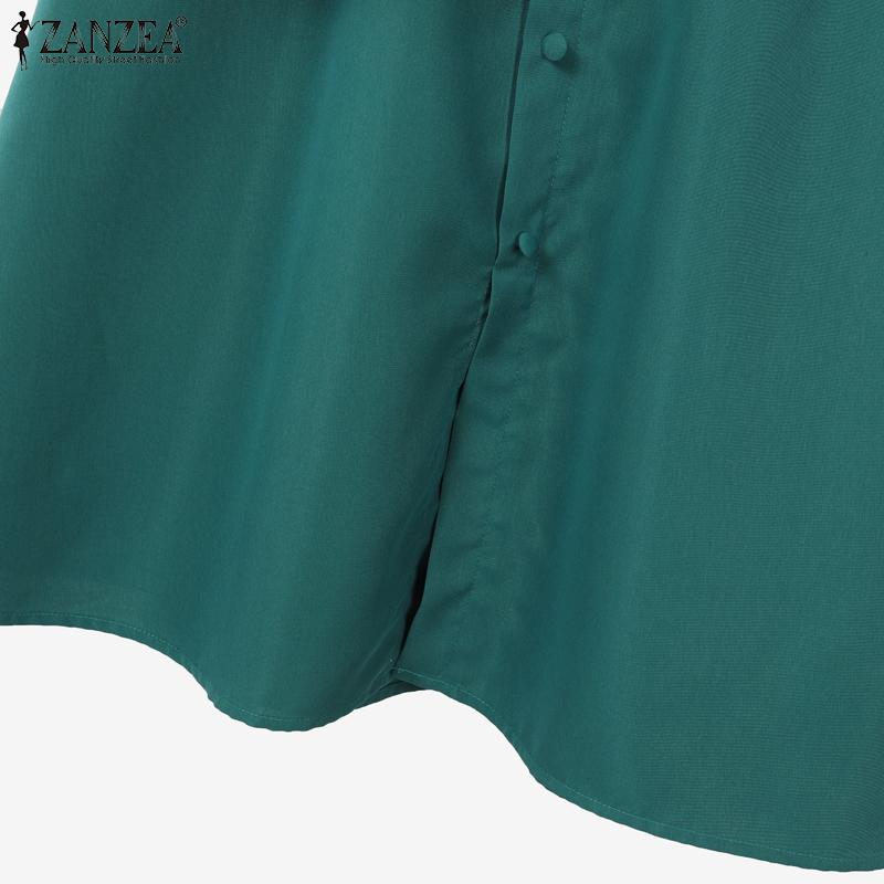 ZANZEA Women Short Sleeve Blouse and Long Skirts Summer Two Piece Suit Sets