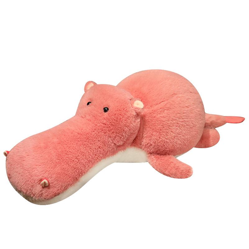 Cute Simulation Round Flamingo Doll Plush Toy Crocodile Doll Children'S Company Soothing Pillow Rag Doll