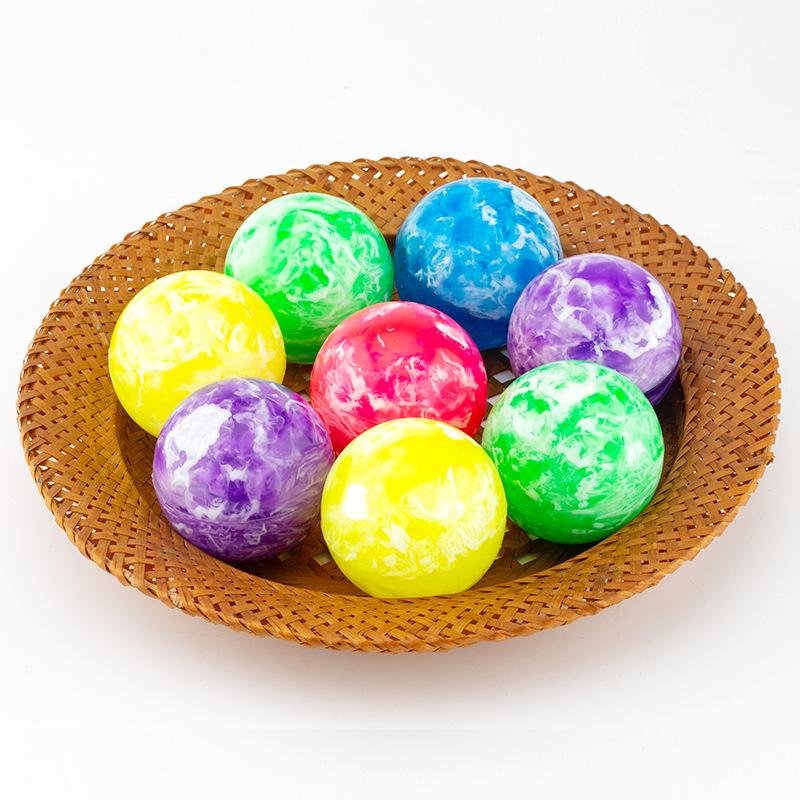 1Pcs Big 55Mm Bouncy Balls For Kids Party Favor Basketball Glitter Marbleized Balle Rebondissante Juguetes Divertidos Para Niños