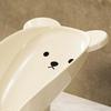 Soap Box Cartoon Bear Shape Anti-slip Soap Tray 45-degree Inclined Design Large Capacity Anti-Slip Suction Cup Soap Dish