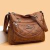 Bolso para Mamá Nueva Bolso de Hombro Simple y de Moda Cuero Suave Bolso Cruzado de Gran Capacidad para Mujeres de Mediana Edad Tendencia