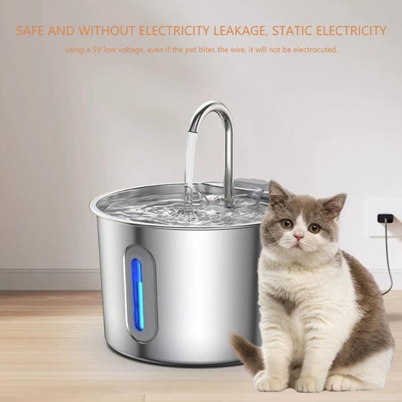 Cats Water Fountains Dogs Water Dispenser Big Capacity Super Mute Automatic Low Noise Waterer