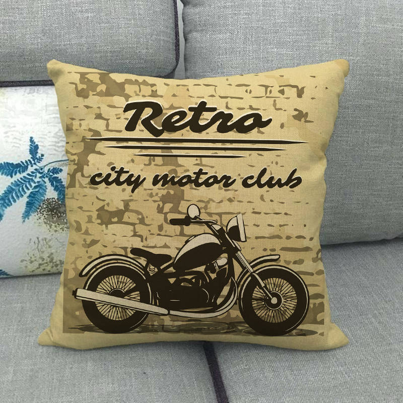 Nordic Retro Collection Digital Printing Short Plush Pillow Covers Decorative For Car Sofa Office Cushion Cover Home Goods