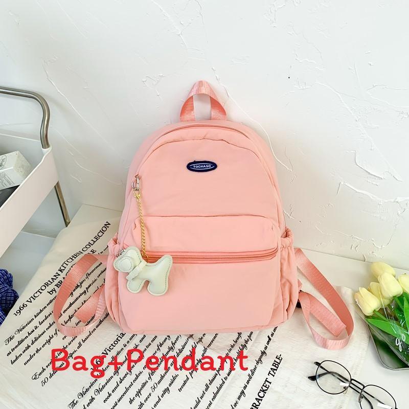Lightweight Kids Simple Backpack With Color Block Design For School Learning