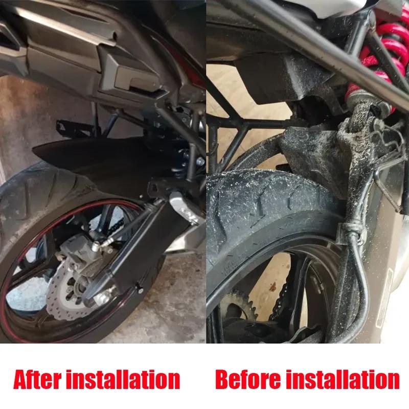 Rear Fender Mudguard For Kawasaki Versys650 VERSYS 650 KLE 650 Wheel Cover Tire Hugger Splash Mud Guard Carbon Fiber Pattern