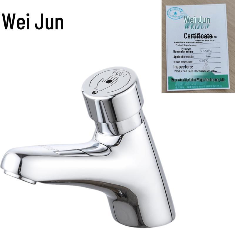 Press-Type Delay Faucet