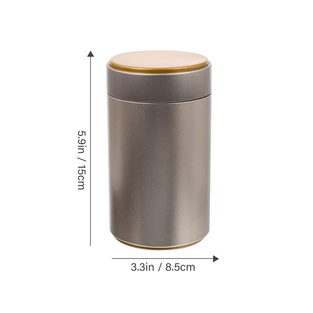 4 st Lösbladsteburkar Metallpresentburkar med lufttäta lock Funktionella förvaringsburkar för kaffebönor Torkad frukt Kök