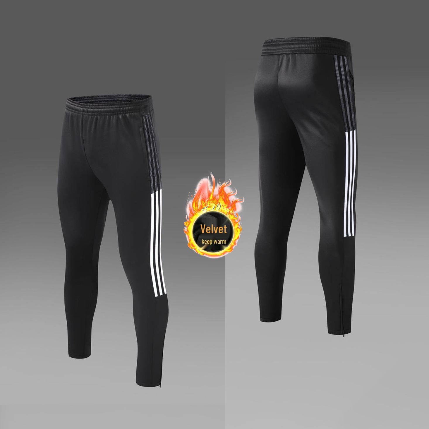 

Unisex Autumn Winter Fleece-Lined Football Training Suit: Half-Zip Sports Jacket & Long Sleeve Casual Set. XS