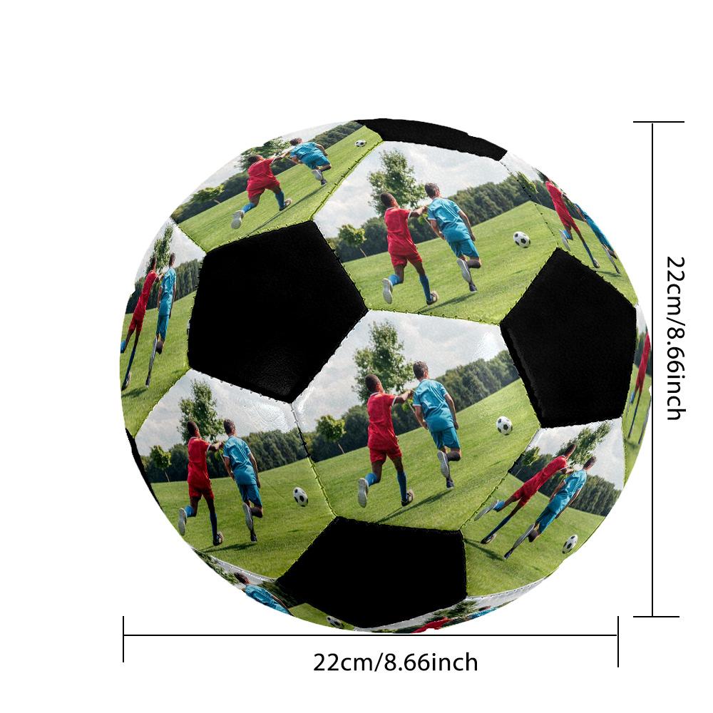 Soccer Players Action. Customizable Photos Size 5 Soccer Football Machine Sewn Indoor/Outdoor Universal Football Customize Exclusive Personalized Name