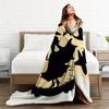 Spooky Halloween Throw Blanket for Adults - Cozy Flannel with Witch & Bats Design, Perfect for Home Decor & Gift Giving, Machine