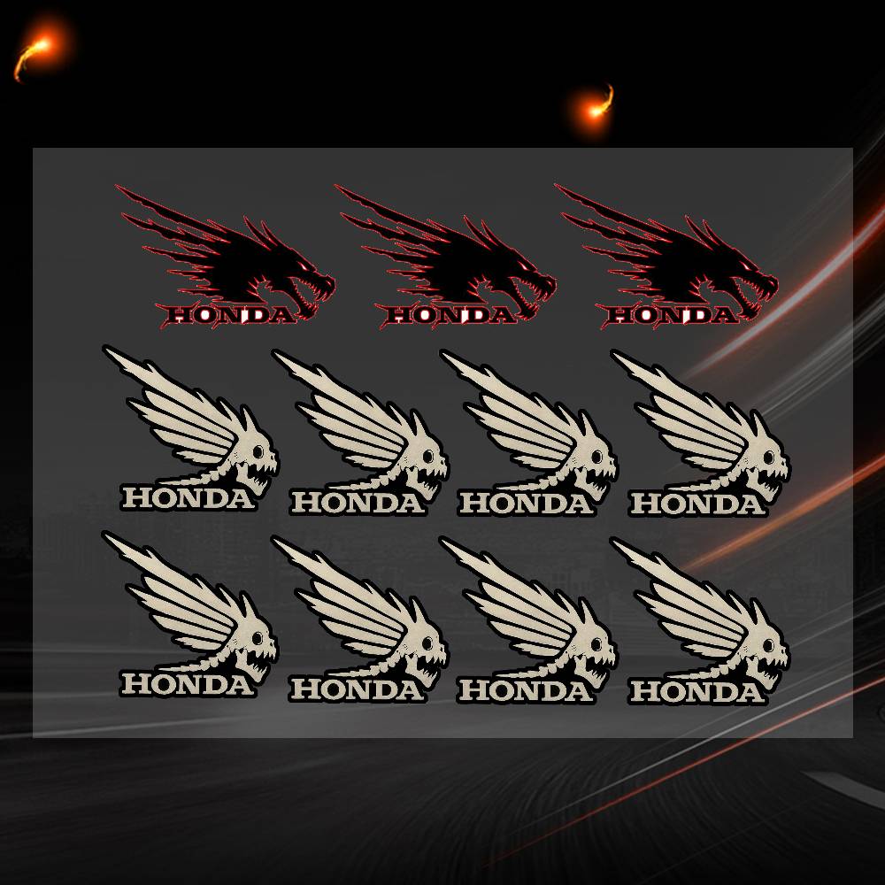 honda-a Decal Set High Quality Printed and Cut Stickers Motorcycle Sticker 20x30cm