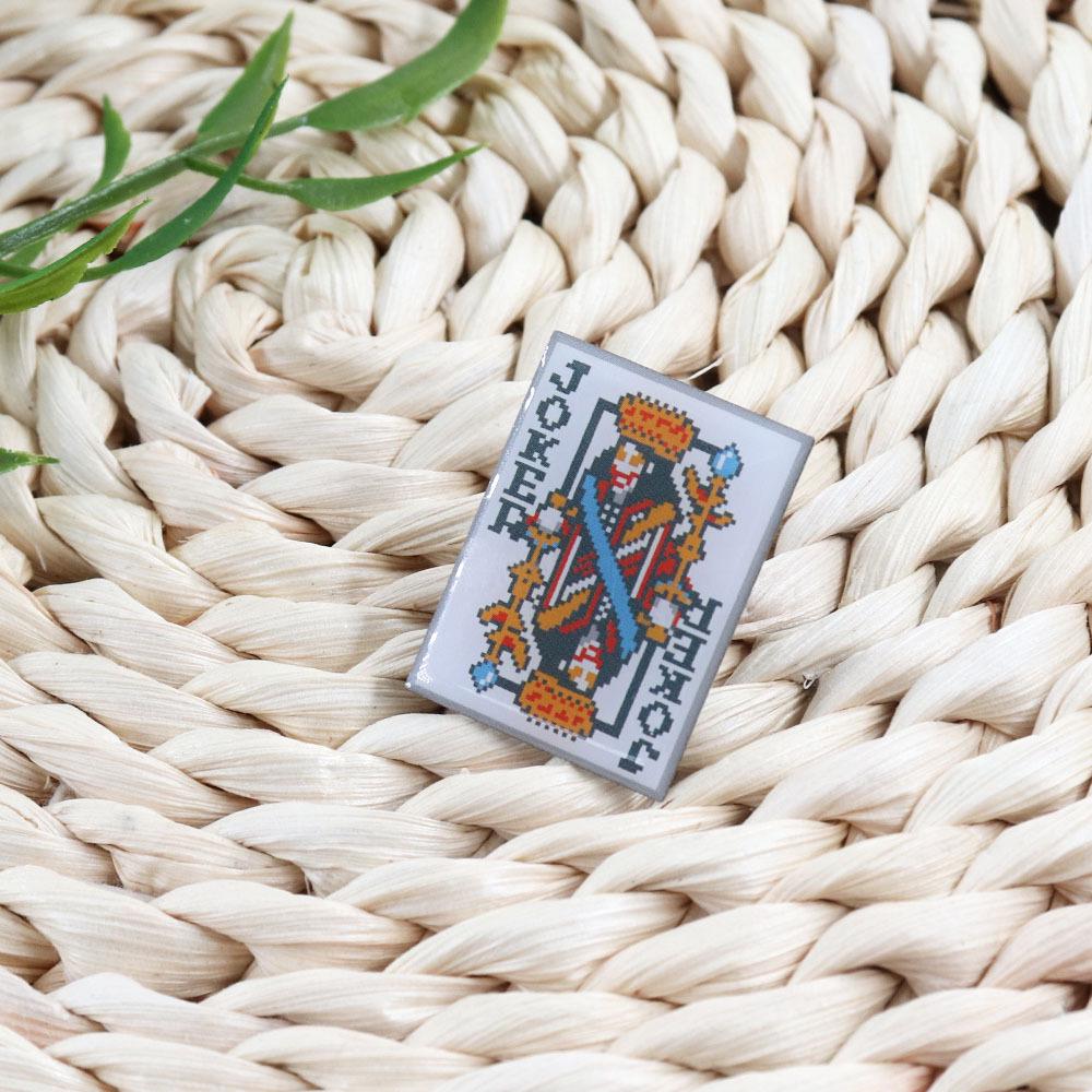 Joker Card Brooch: Creative Gift for Card Game Enthusiasts and Collectors