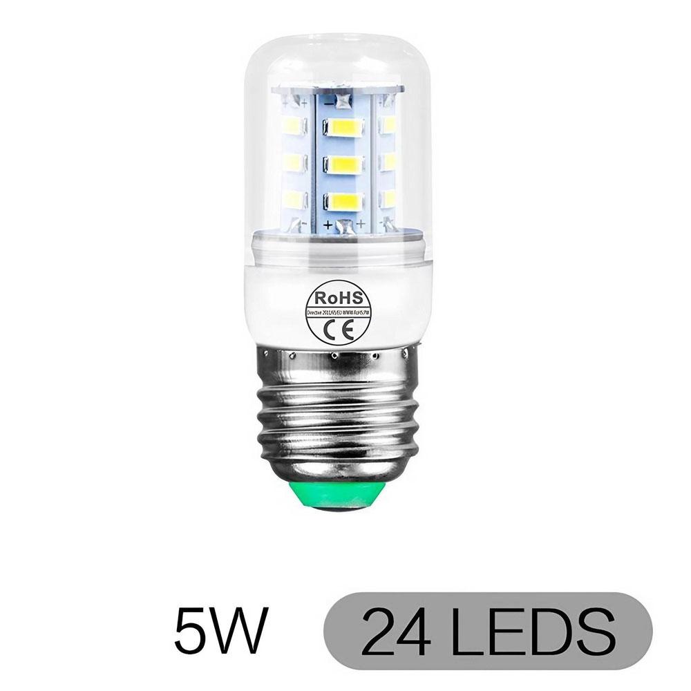 E27E14 LED Corn Bulb 3W12W 24LEDs SMD5730 Chandelier Light 200240V Bedroom Kitchen Home Decor Lighting