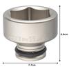TONE Impact 55mm Width Socket, 6NV-55, 19.0mm (3/4") Drive,