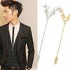Z104 Retro Brooch, Men'S Small Suit Insert Brooch Jewelry Original Retro Deer Head Brooch