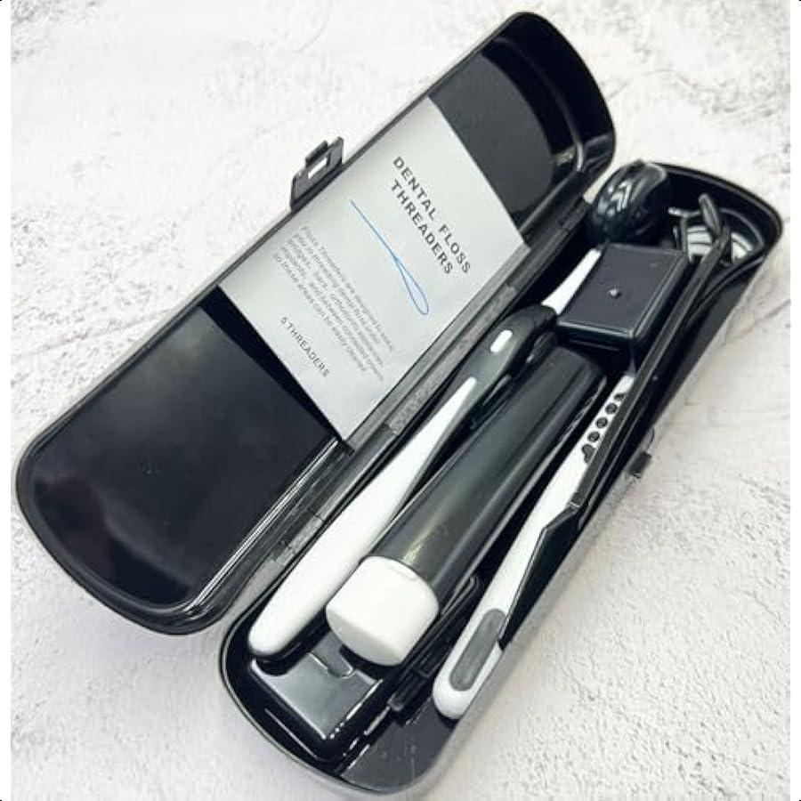 

Портативный ортодонтический набор для ухода за полостью рта для брекетов межзубная щетка зубной воск зубная нить зубная щетка набор для чистки черный United States