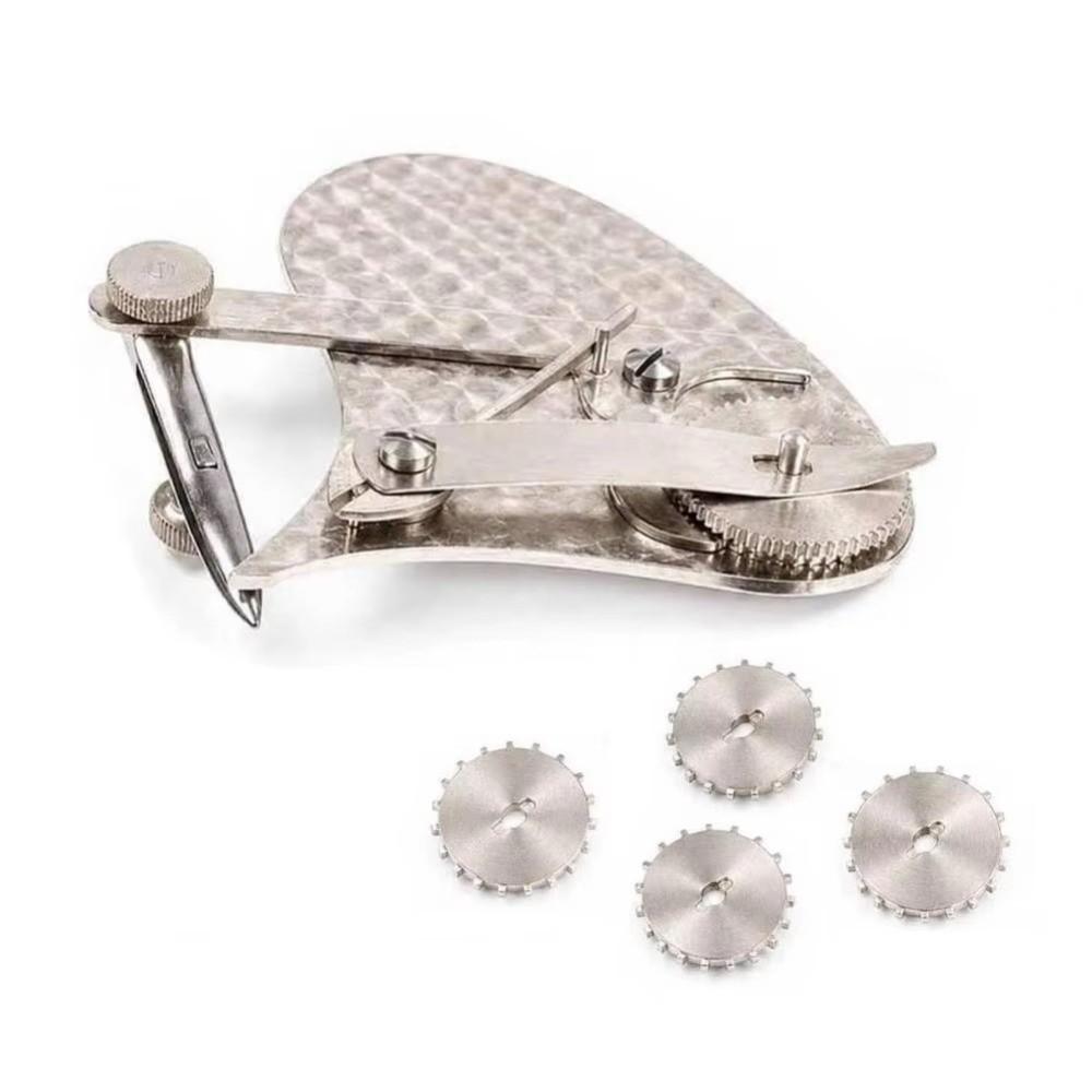 Dual Mode Mechanical Gear Train Ruling Pen Hand-hammered Texture Dashed Lines Pen for Architects