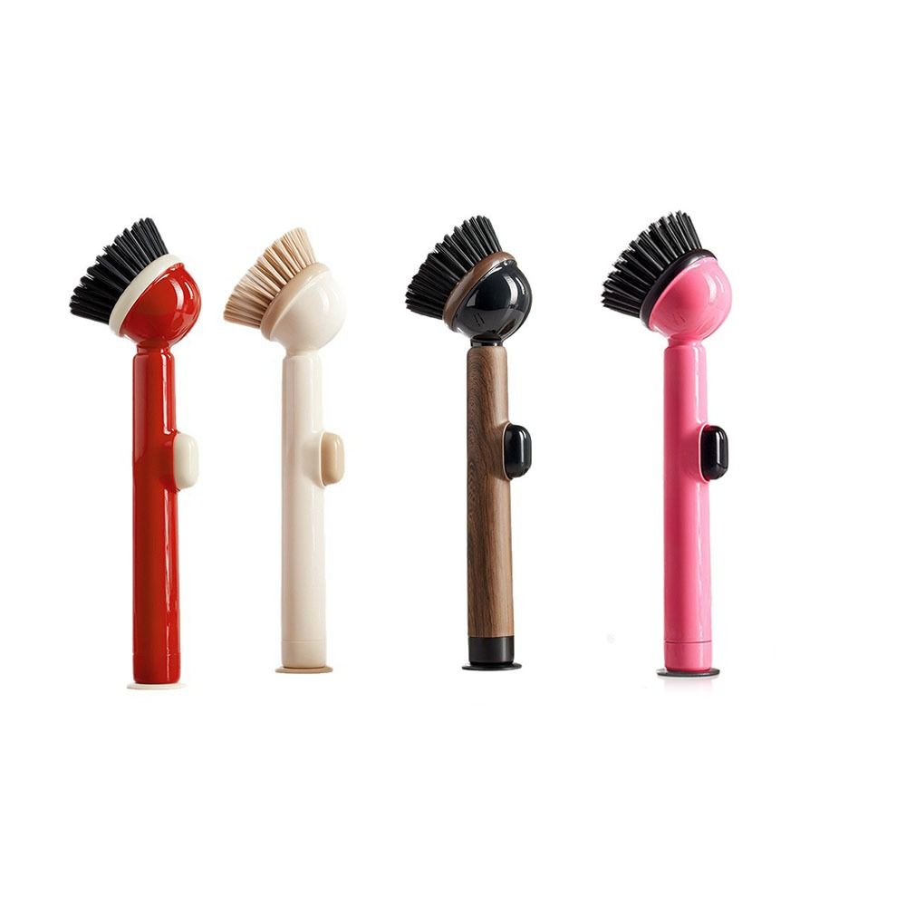 Plastic Material Dish Brush With Detergent Dispenser Pot Brush Scrub Brush  Cookware Cleaning