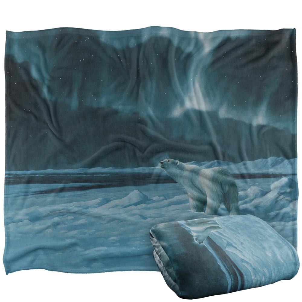 Wild Wings Polar Night Light 2 Silky Supersoft Blanket