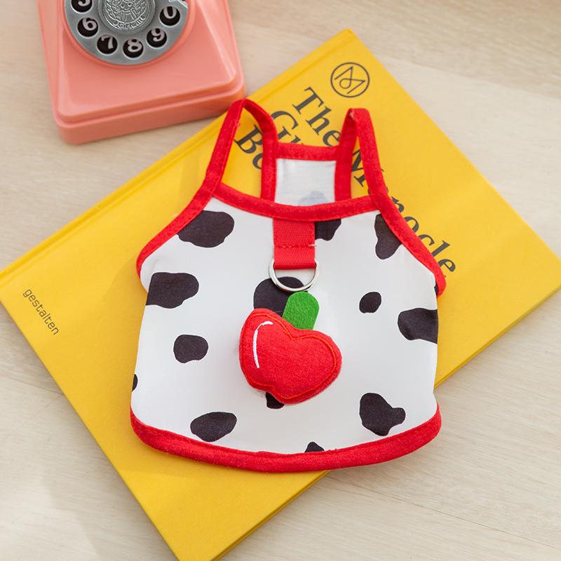 New Spring and Summer Cartoon Fruit Traction Suspender Small Dog Cat Puppy Dog Puppy Universal Clothing Pet Clothing