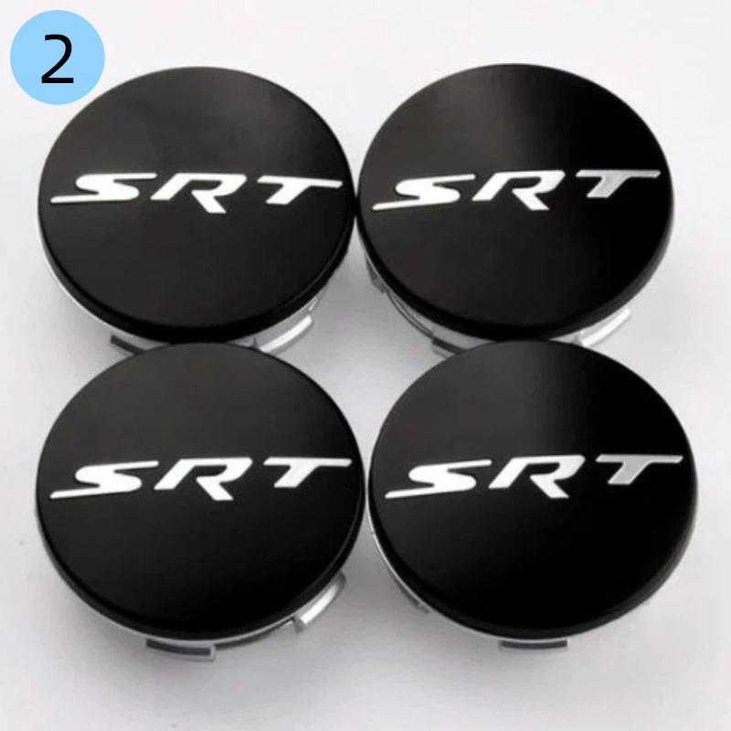 

4pcs x 64mm Car Logo Wheel Center Hub Caps Rim Cover Emblem For D-o-dge C-h-arger -C-hallenger Hell Cat SRT C-hrysler 300-C SRT-2-64mm(4pcs)