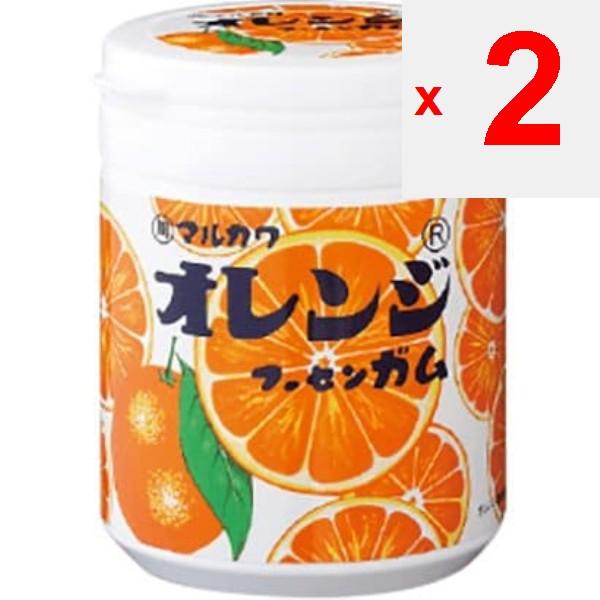 Bouteille de chewing-gum marbré à l'orange Marukawa 130 g