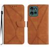 Stitching Embossed Leather Phone Case