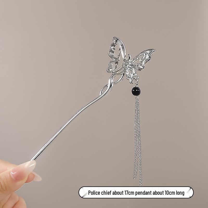 Vintage Chinese Style Hairpin for Updos - Elegant Retro Hair Stick with Tassel for Qipao