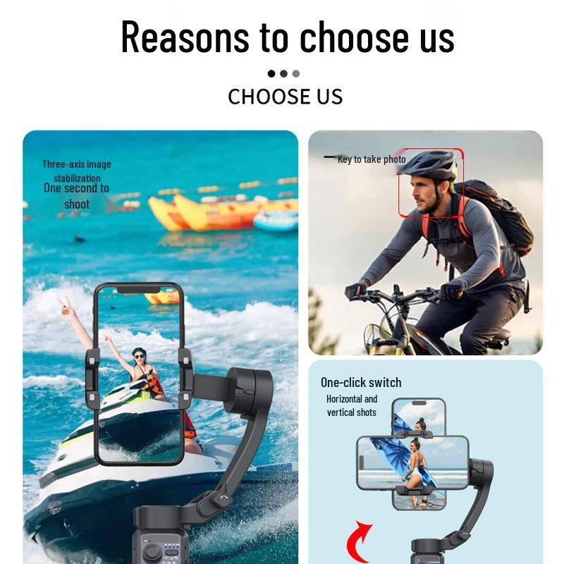 Tragbarer Drei-Achsen-Gimbal: Mobiler Stabilisator für flüssige Kurzvideos und Live-Streams