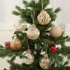 6PCS/ 1Set 8cm Christmas Ball Set Plastic Xmas Ornament Ball High-quality Xmas Baubles  Showcase