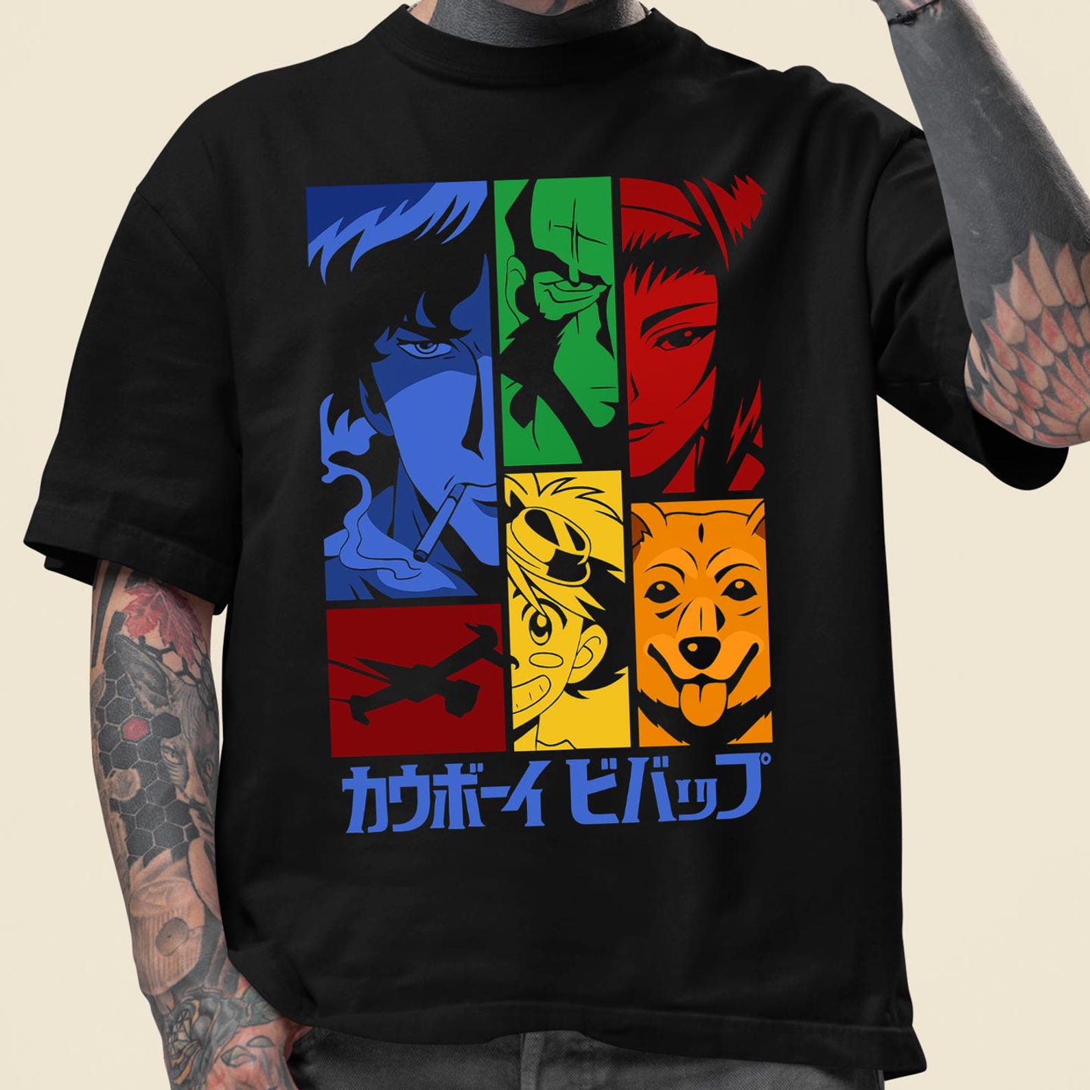 Vintage Japanese Anime T-Shirt, Retro Manga Graphic Tee 4XL