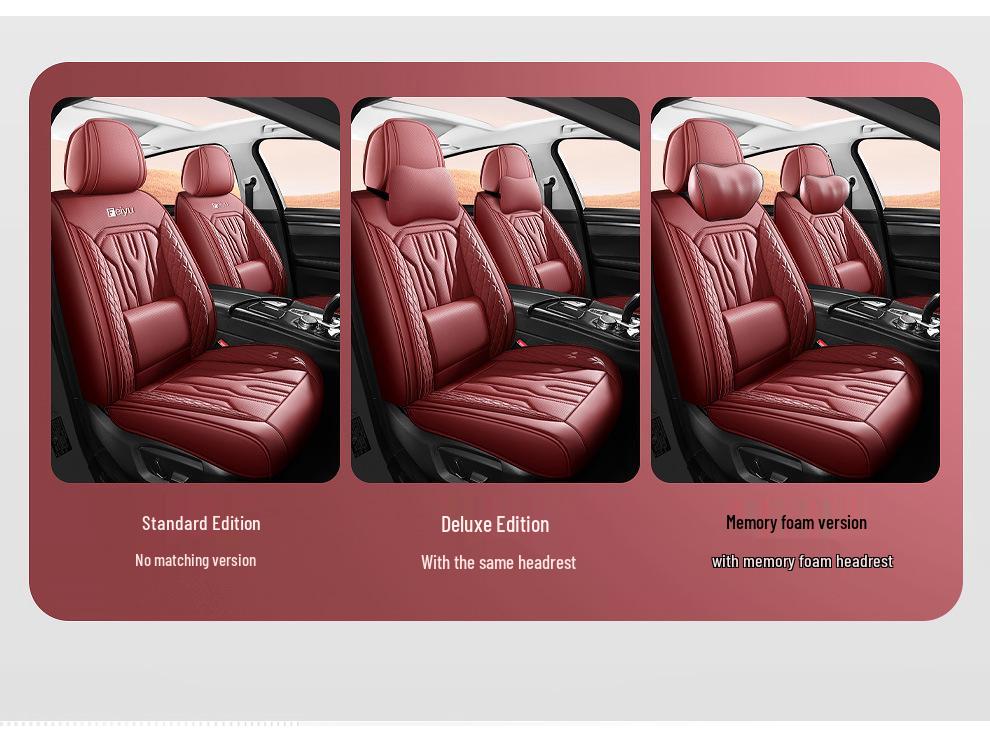 All-Season Leather Car Seat Cushions for Small Cars & SUVs