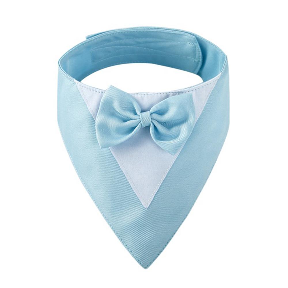 

Галстук-бабочка для питомца, ошейник для собаки, смокинг, бандана, регулируемая, официальная, треугольная, для щенка, одежда для свадьбы, дня рождения, косплея, вечеринки XS светло-синий