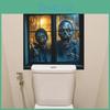 Halloween Zombie Horror Fake Fenstermuster Wandaufkleber