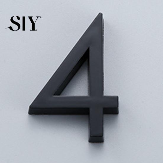 Weather-resistant House Numbers Modern 3D Heavy Duty Rust-proof Simple Installation Number with Shadows Address for Outside Home Front Door