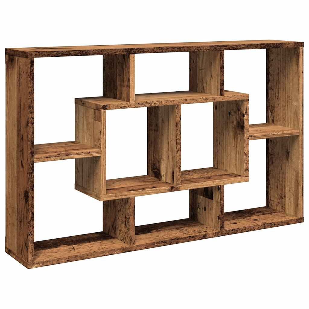 Wall Shelf Old Wood 85X16X52.5 Cm Glued Wood