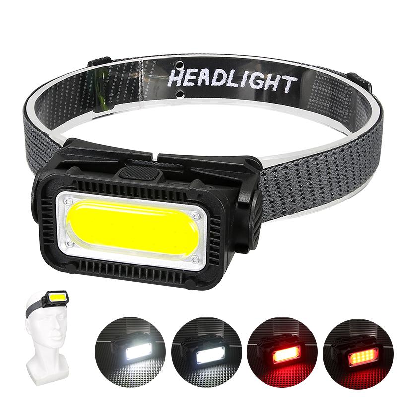 LED Wave Sensor Headlamp Portable Type-C Charging Capacity Display Strong Light Outdoor Night Fishing Night Running Head Lamp