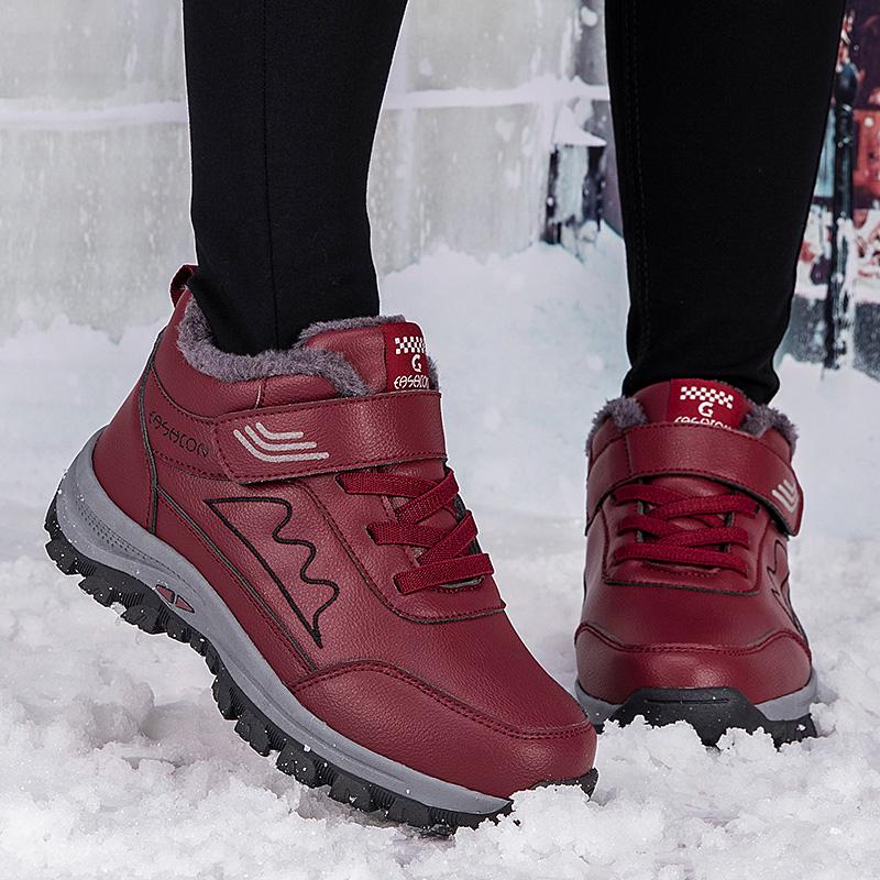 Autumn/Winter Men's Plel Warm Cotton Shoe Large -sized Outdoor Fight Slip -resistant Elderly Cotton Shoe