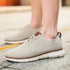 Lightweight Men's Casual Sneakers Fashion Knitted Casual Sports Shoes Retro Style Walking Flat Shoes Big Size 39-48 Male Footwear